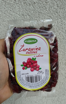 Żurawina suszona z cukrem | Florpak | 250g