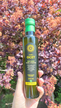 Żywy OCET Pędy sosny, imbir, cynamon | Gary Wrotka | 250ml